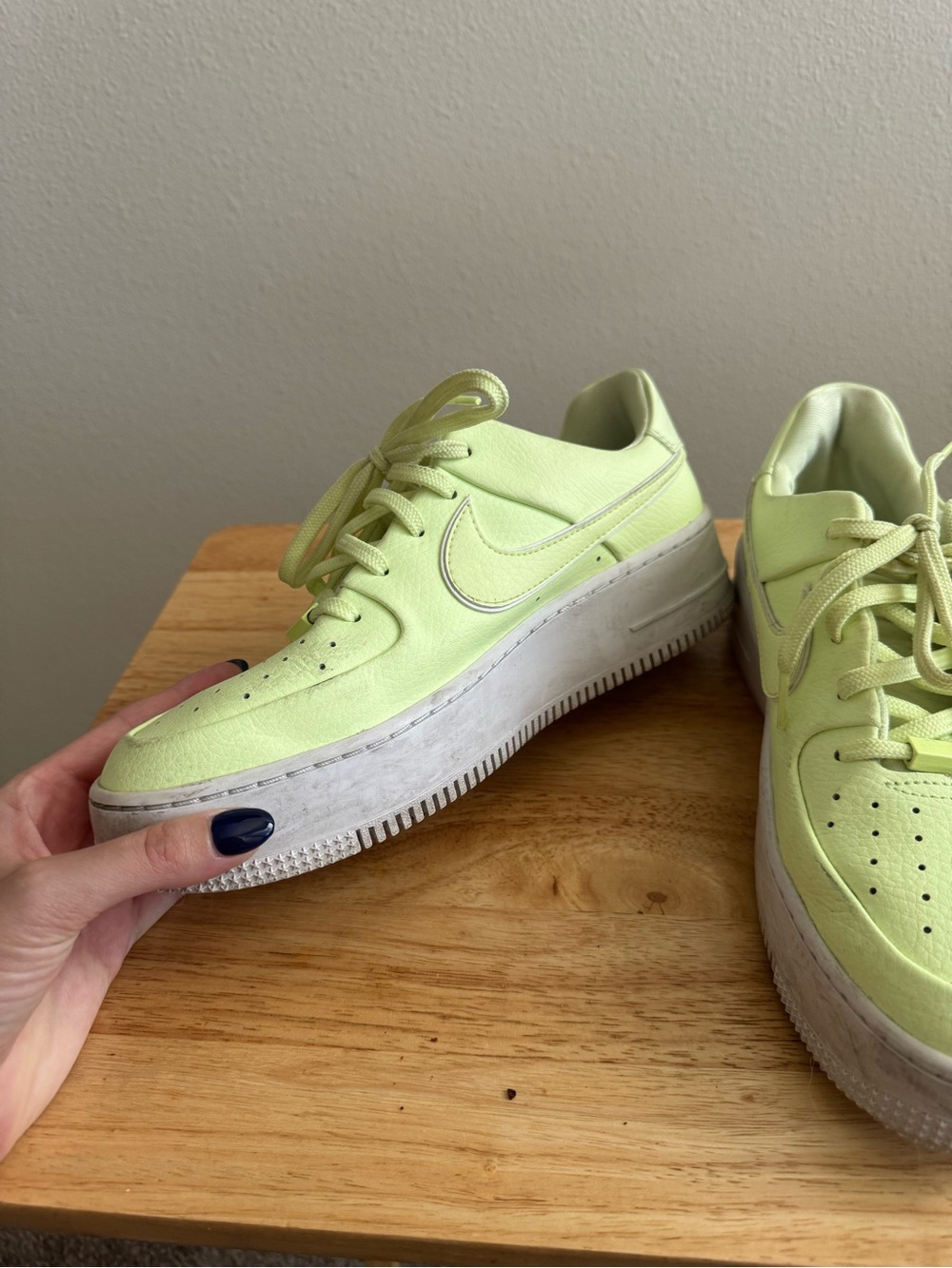 Nike Women’s Air Force 1 Sage Low — Neon Lime
